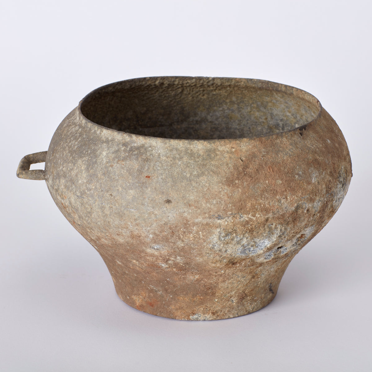 Primitive Metal Vessel With Age Holes – AU