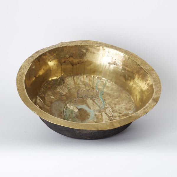 VINTAGE BEATEN BRASS BOWL