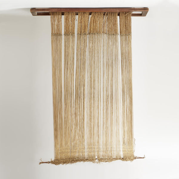 VINTAGE FRENCH WEAVING LOOM WITH ORIGINAL YARN