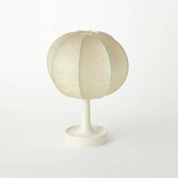 VINTAGE FLOS COCOON TABLE LAMP - WITH PALE GREEN RIBS